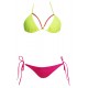 Lime Rosy String Detail Two Piece Swimsuit