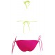 Lime Rosy String Detail Two Piece Swimsuit