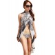 Black White Paisley Beach Cover-up