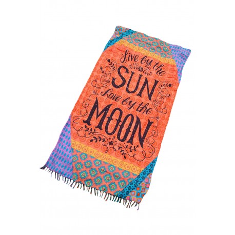 Enjoy Sun and Moon Beach Towel Blanket