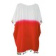 White Orange Tassel Beach Cover up